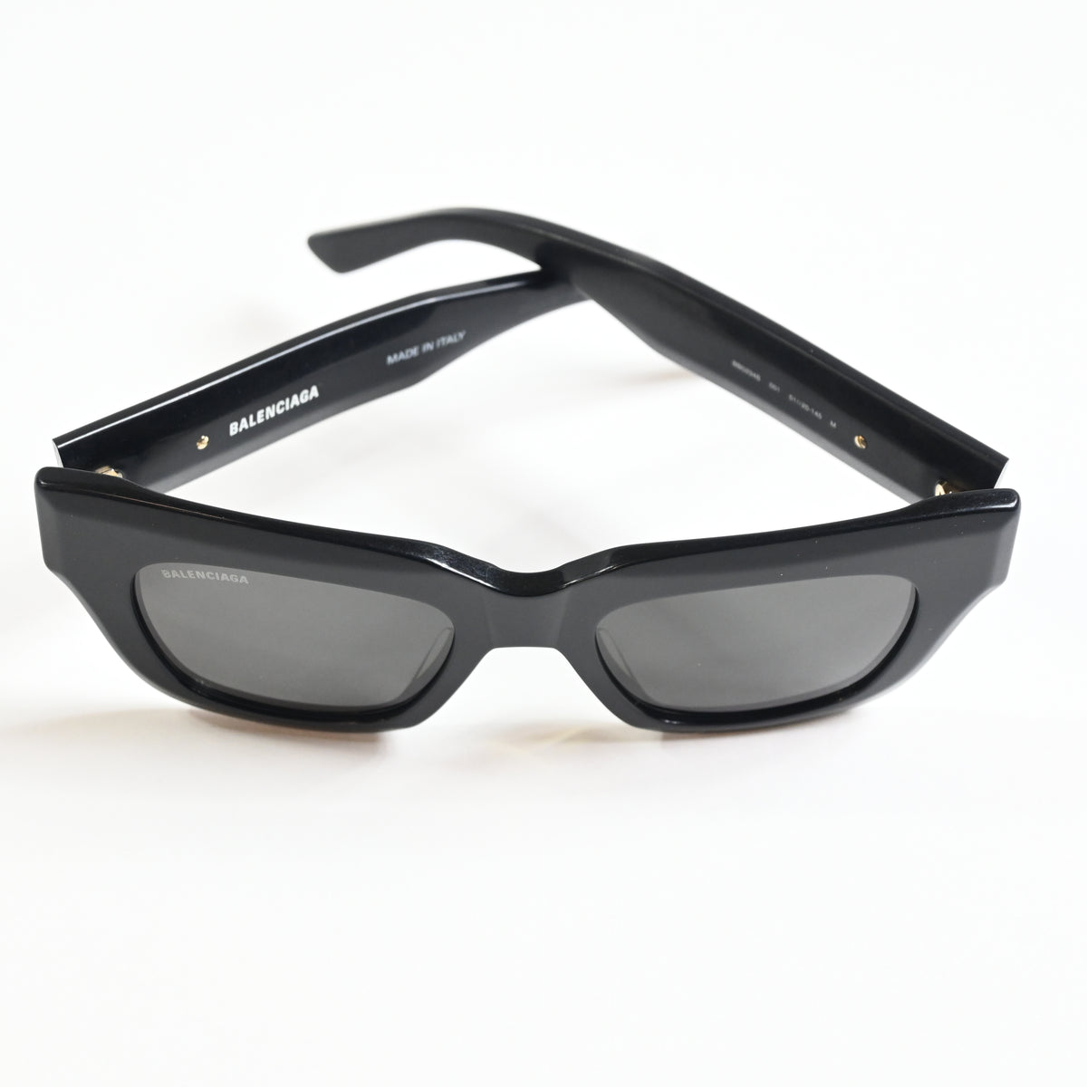 Balenciaga Square-Frame Acetate Distressed Sunglasses