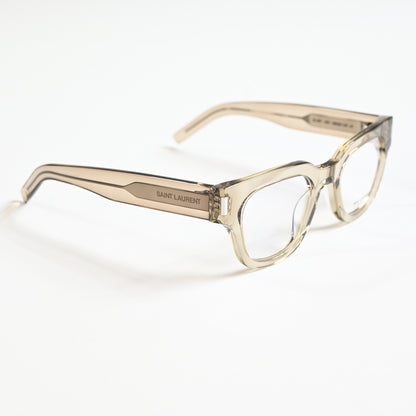 Yves Saint Laurent SL-661O 003 Unisex Authentic Eyeglasses Clear Beige, 50 - New
