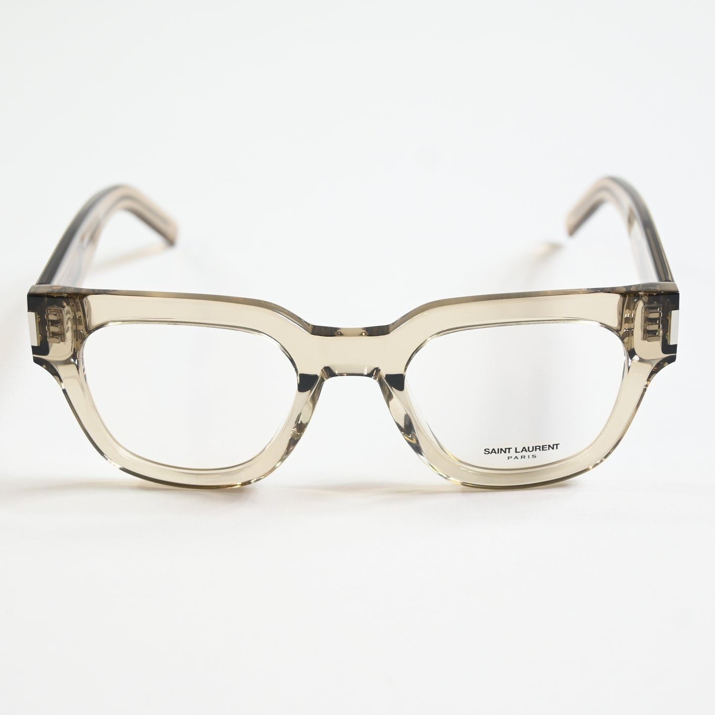 Yves Saint Laurent SL-661O 003 Unisex Authentic Eyeglasses Clear Beige, 50 - New