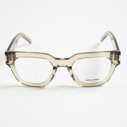 Yves Saint Laurent SL-661O 003 Unisex Authentic Eyeglasses Clear Beige, 50 - New