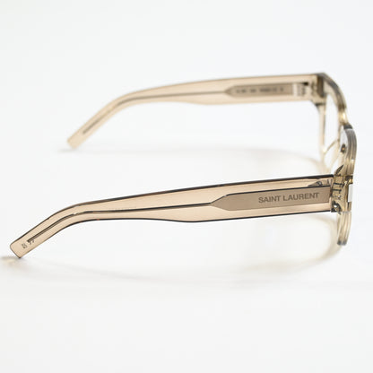 Yves Saint Laurent SL-661O 003 Unisex Authentic Eyeglasses Clear Beige, 50 - New