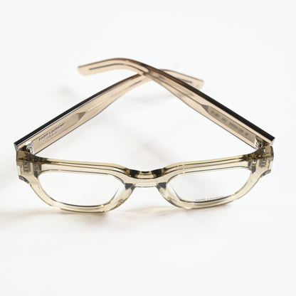 Yves Saint Laurent SL-661O 003 Unisex Authentic Eyeglasses Clear Beige, 50 - New