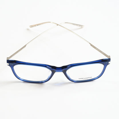 Yves Saint Laurent SL-578O 004 Womens Authentic Eyeglasses Blue/Silver, 48 - New