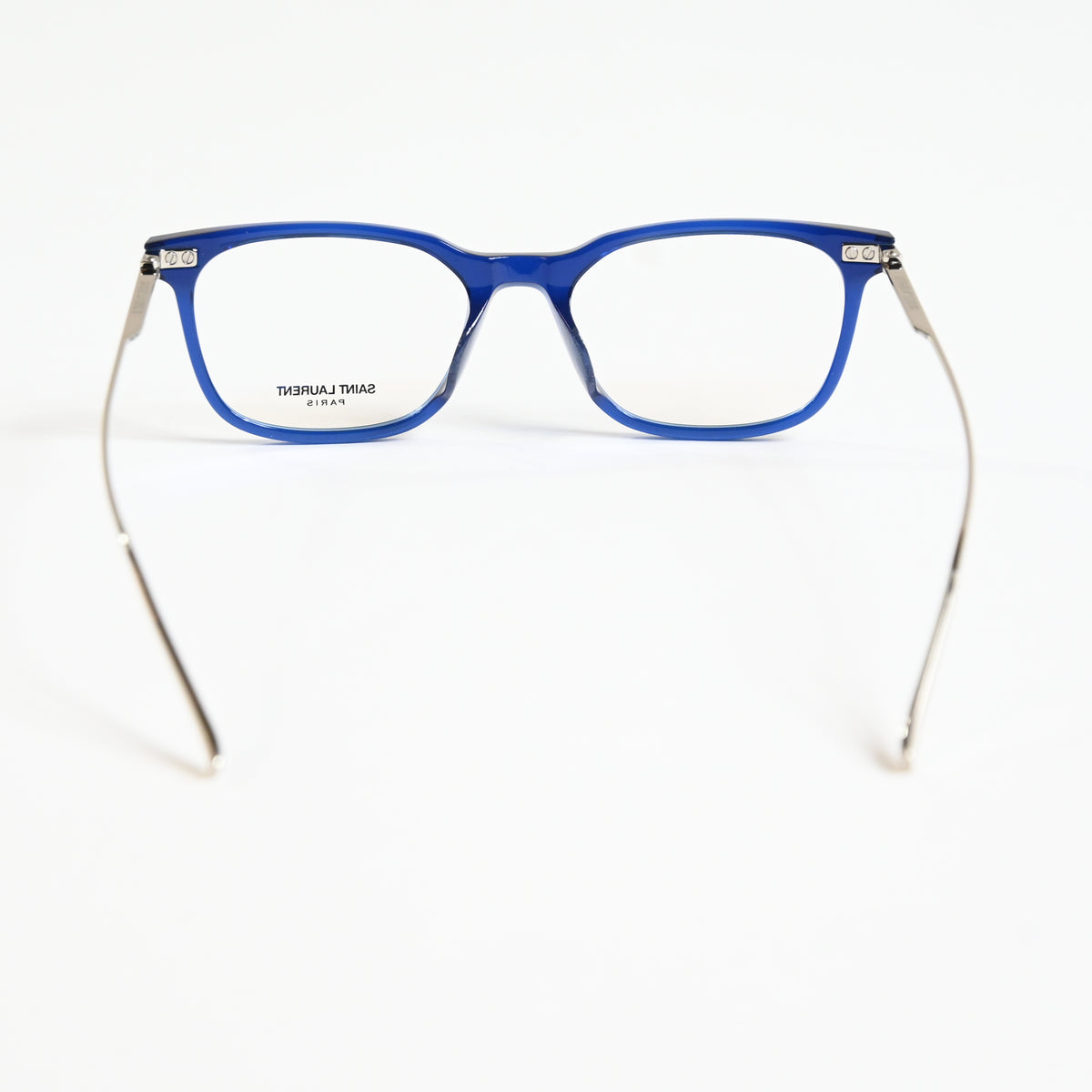 Yves Saint Laurent SL-578O 004 Womens Authentic Eyeglasses Blue/Silver, 48 - New