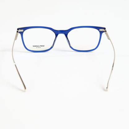 Yves Saint Laurent SL-578O 004 Womens Authentic Eyeglasses Blue/Silver, 48 - New