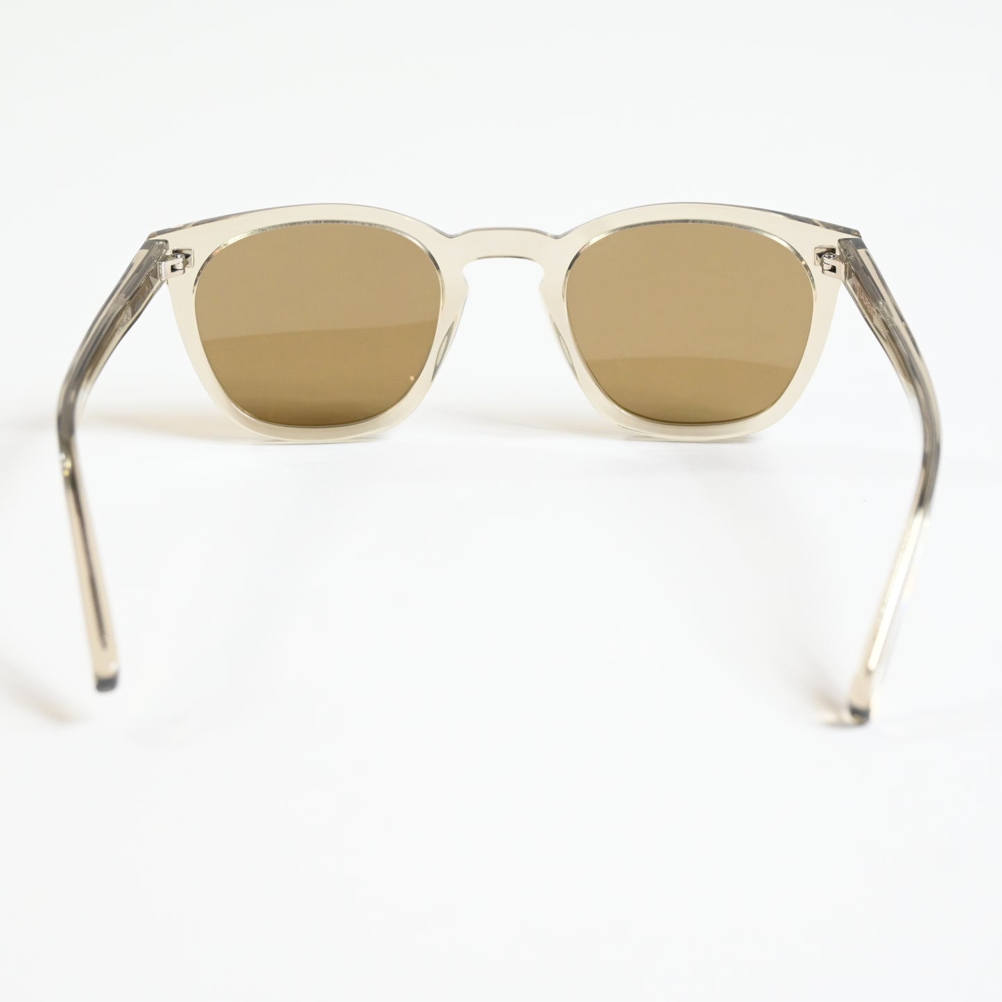 Yves Saint Laurent SL 28 Unisex Authentic Sunglasses, Clear Beige, 49 - New