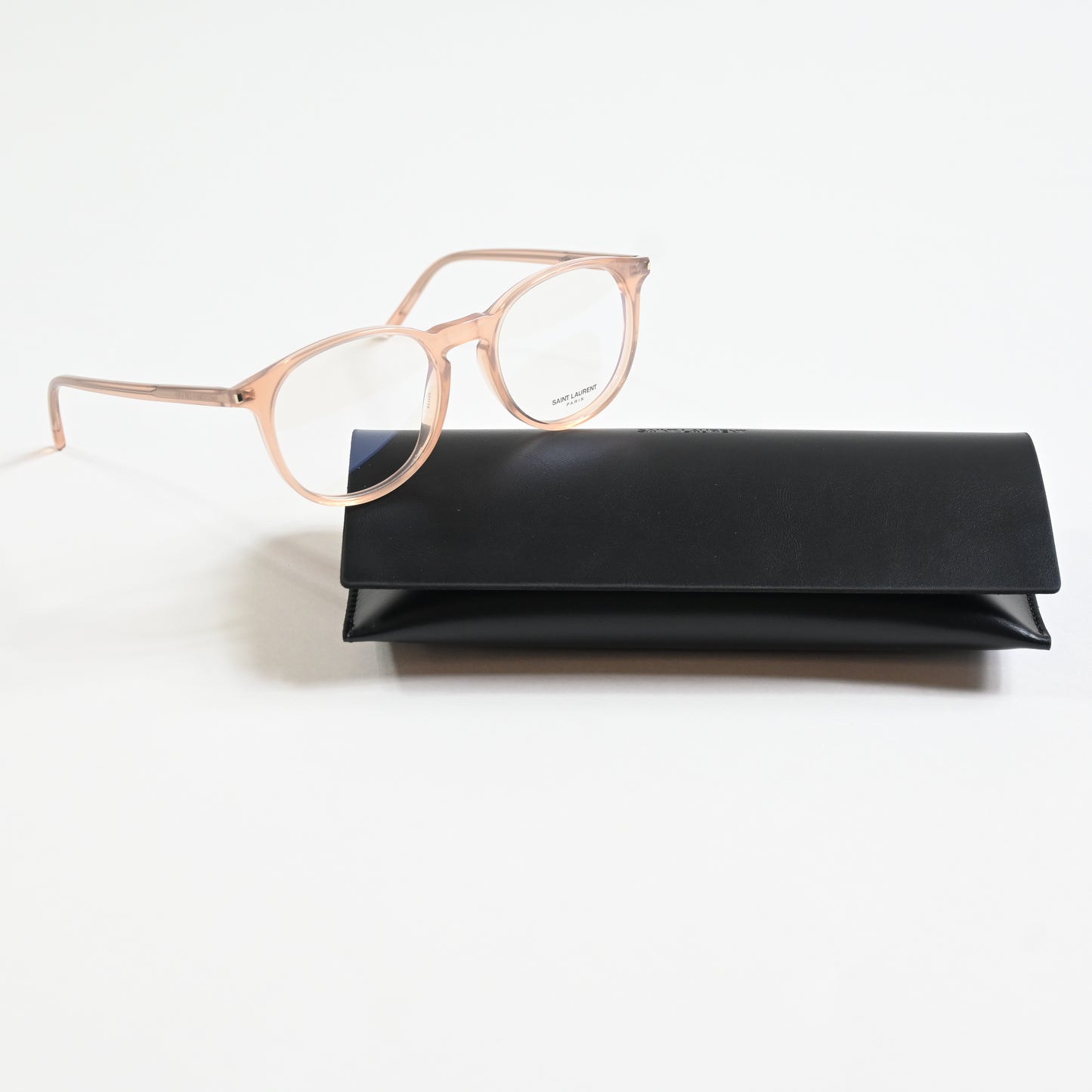 Yves Saint Laurent SL-106O 017 Mens Authentic Eyeglasses Clear Orange, 50 - New