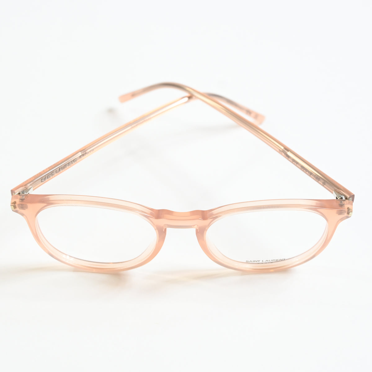 Yves Saint Laurent SL-106O 017 Mens Authentic Eyeglasses Clear Orange, 50 - New