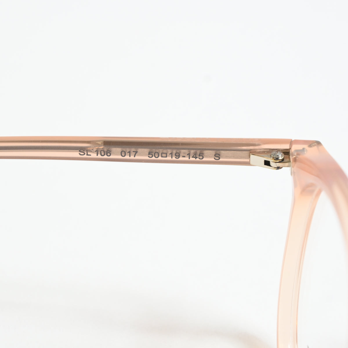 Yves Saint Laurent SL-106O 017 Mens Authentic Eyeglasses Clear Orange, 50 - New