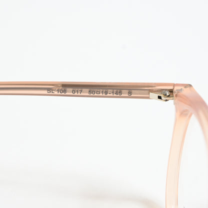 Yves Saint Laurent SL-106O 017 Mens Authentic Eyeglasses Clear Orange, 50 - New