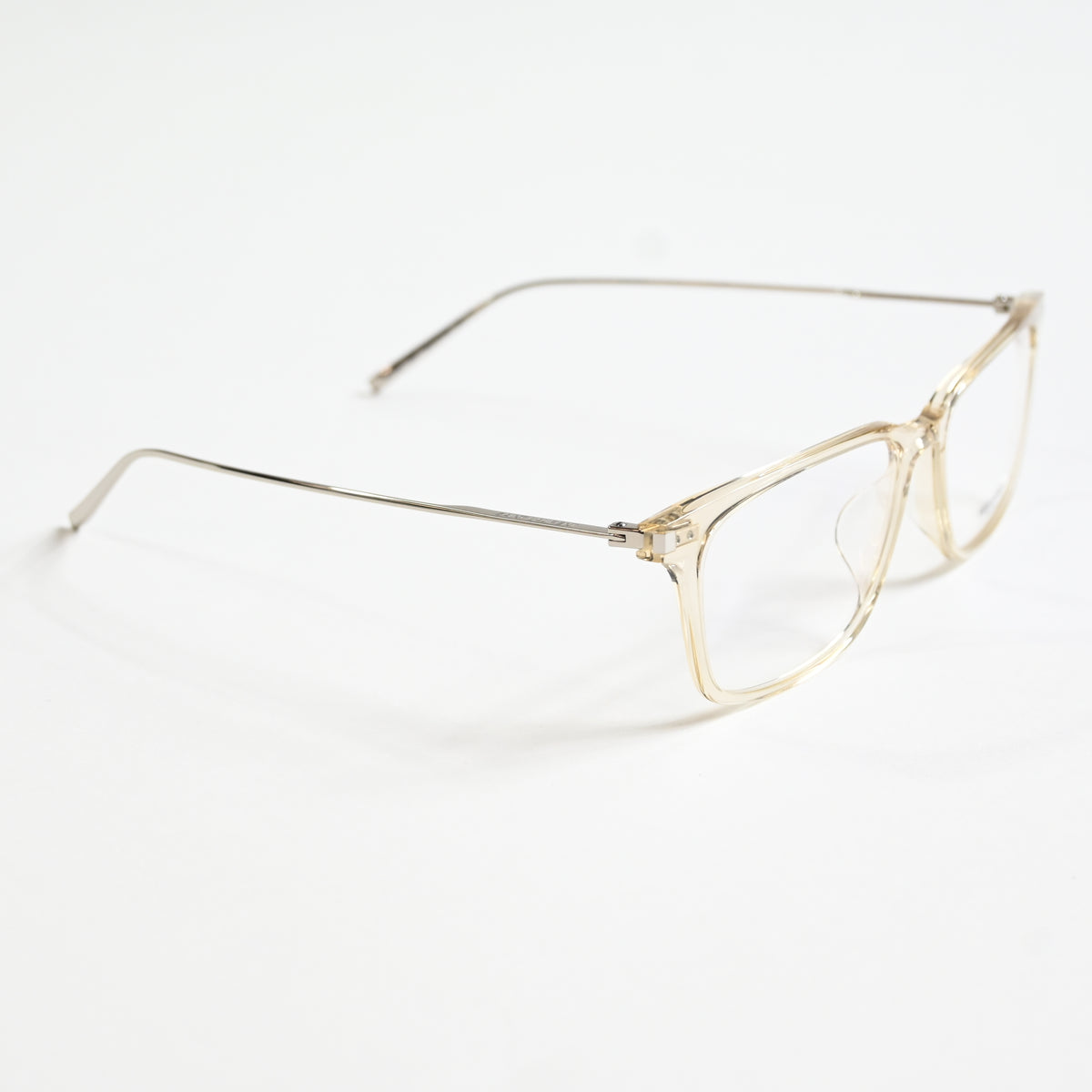 Yves Saint Laurent SL-625O 003 Mens Authentic Eyeglasses Clear Silver, 55 - New