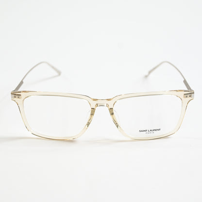 Yves Saint Laurent SL-625O 003 Mens Authentic Eyeglasses Clear Silver, 55 - New