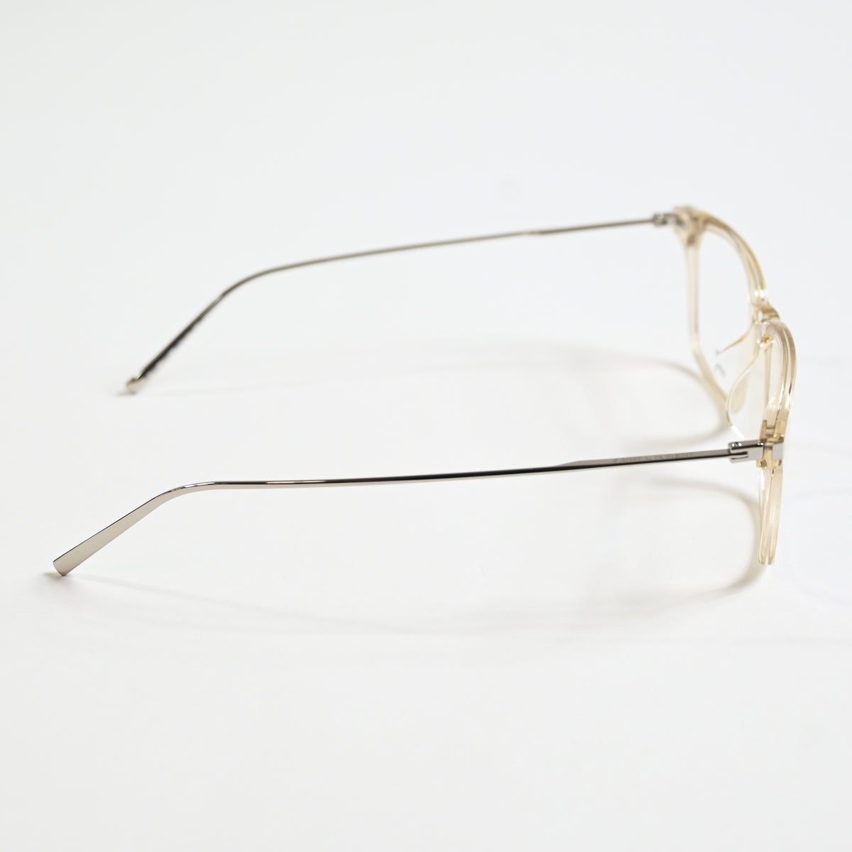 Yves Saint Laurent SL-625O 003 Mens Authentic Eyeglasses Clear Silver, 55 - New