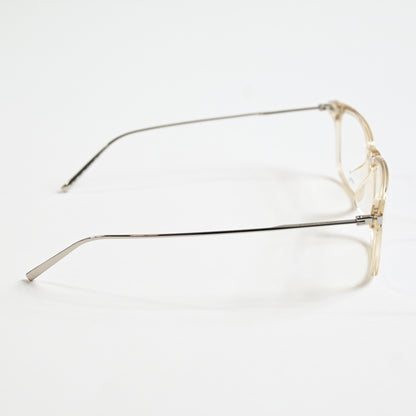 Yves Saint Laurent SL-625O 003 Mens Authentic Eyeglasses Clear Silver, 55 - New