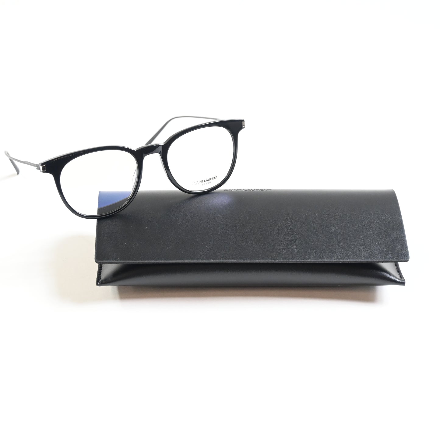 Yves Saint Laurent SL-579O 001 Mens Authentic Eyeglasses Black, 49mm - New