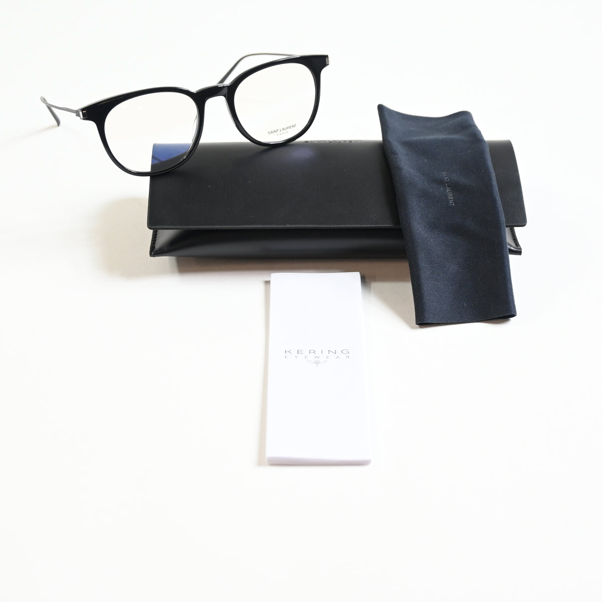Yves Saint Laurent SL-579O 001 Mens Authentic Eyeglasses Black, 49mm - New