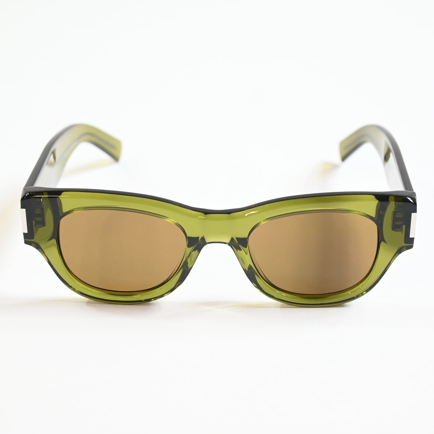 Yves Saint Laurent SL-573S 006 Womens Authentic Sunglasses Green, 49mm - New