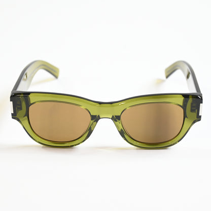 Yves Saint Laurent SL-573S 006 Womens Authentic Sunglasses Green, 49mm - New