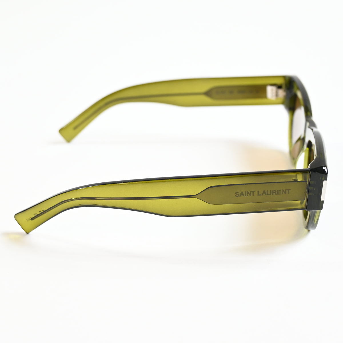 Yves Saint Laurent SL-573S 006 Womens Authentic Sunglasses Green, 49mm - New