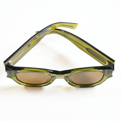 Yves Saint Laurent SL-573S 006 Womens Authentic Sunglasses Green, 49mm - New