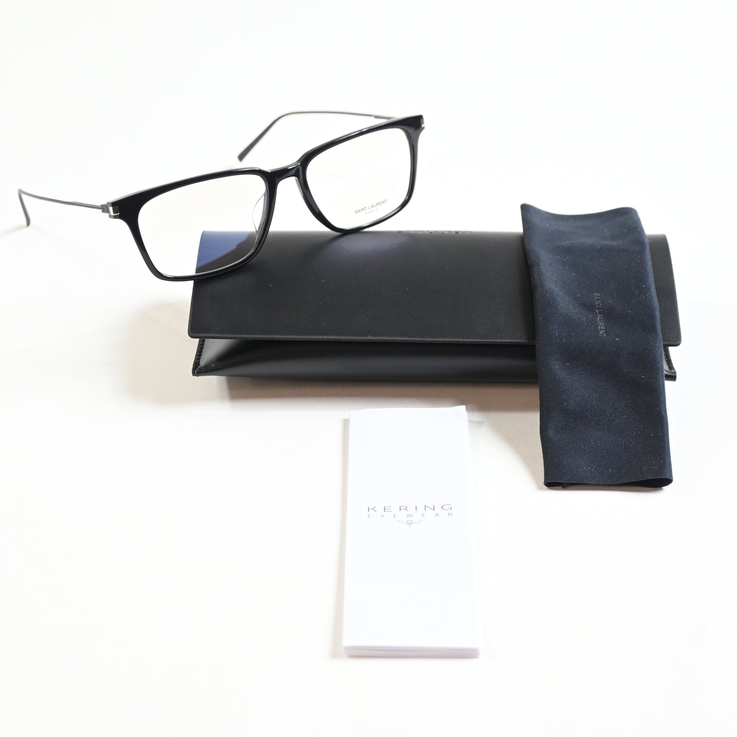 Yves Saint Laurent SL-625O 001 Mens Authentic Eyeglasses Black, 55mm - New
