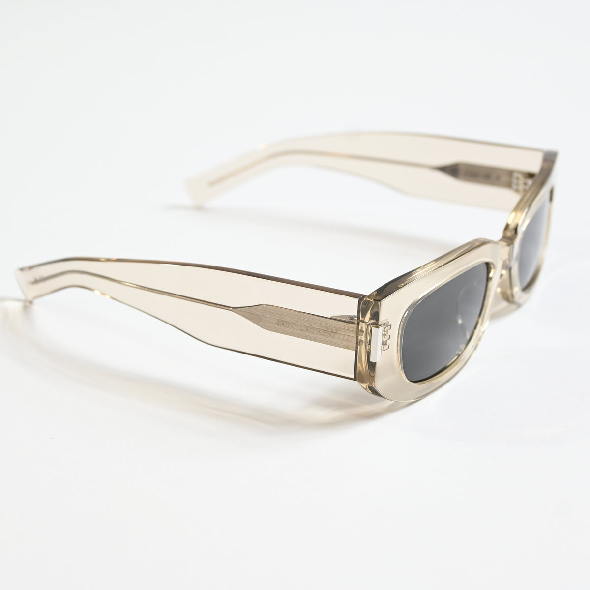 Yves Saint Laurent SL-697S 003 Unisex Authentic Sunglasses Beige/Gray, 51 - New