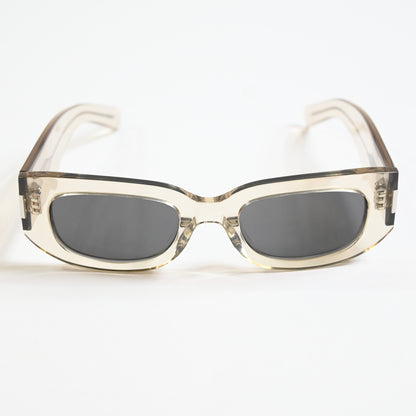 Yves Saint Laurent SL-697S 003 Unisex Authentic Sunglasses Beige/Gray, 51 - New