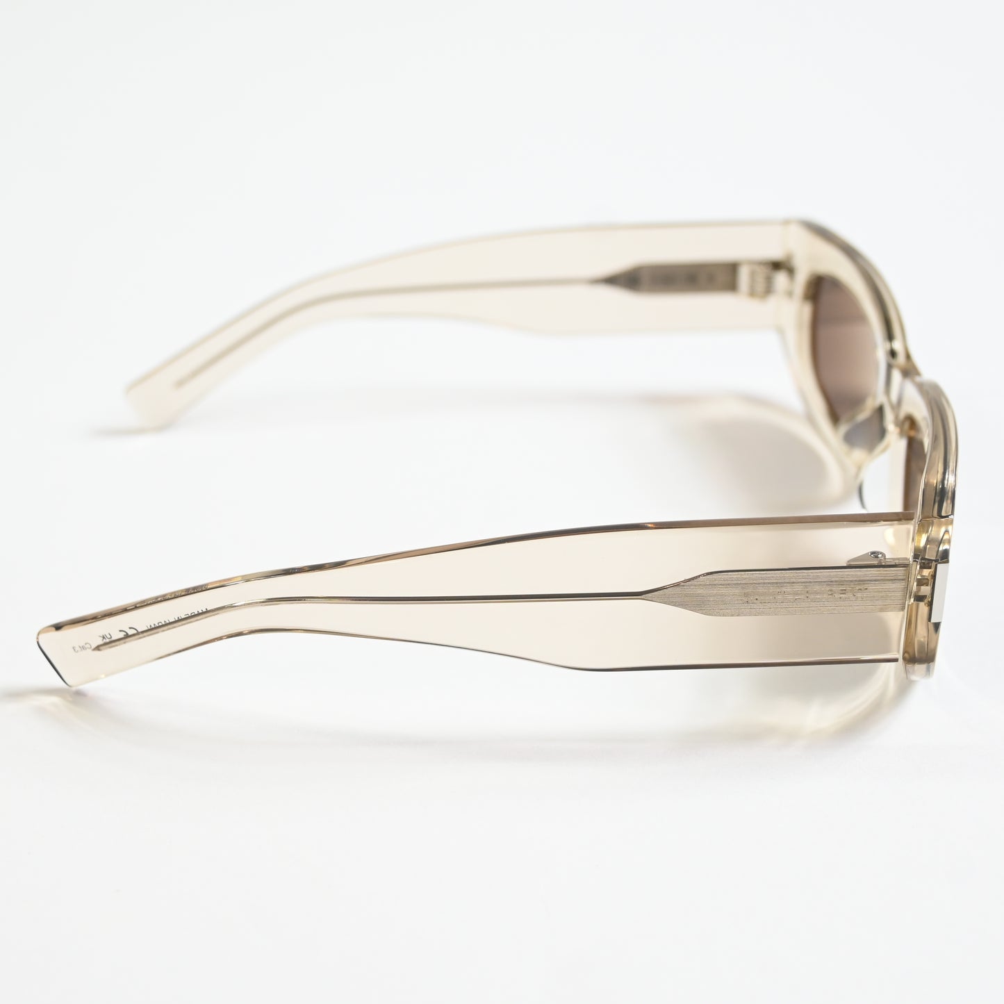 Yves Saint Laurent SL-697S 003 Unisex Authentic Sunglasses Beige/Gray, 51 - New