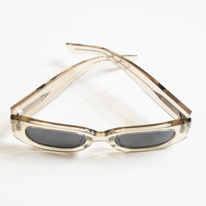 Yves Saint Laurent SL-697S 003 Unisex Authentic Sunglasses Beige/Gray, 51 - New