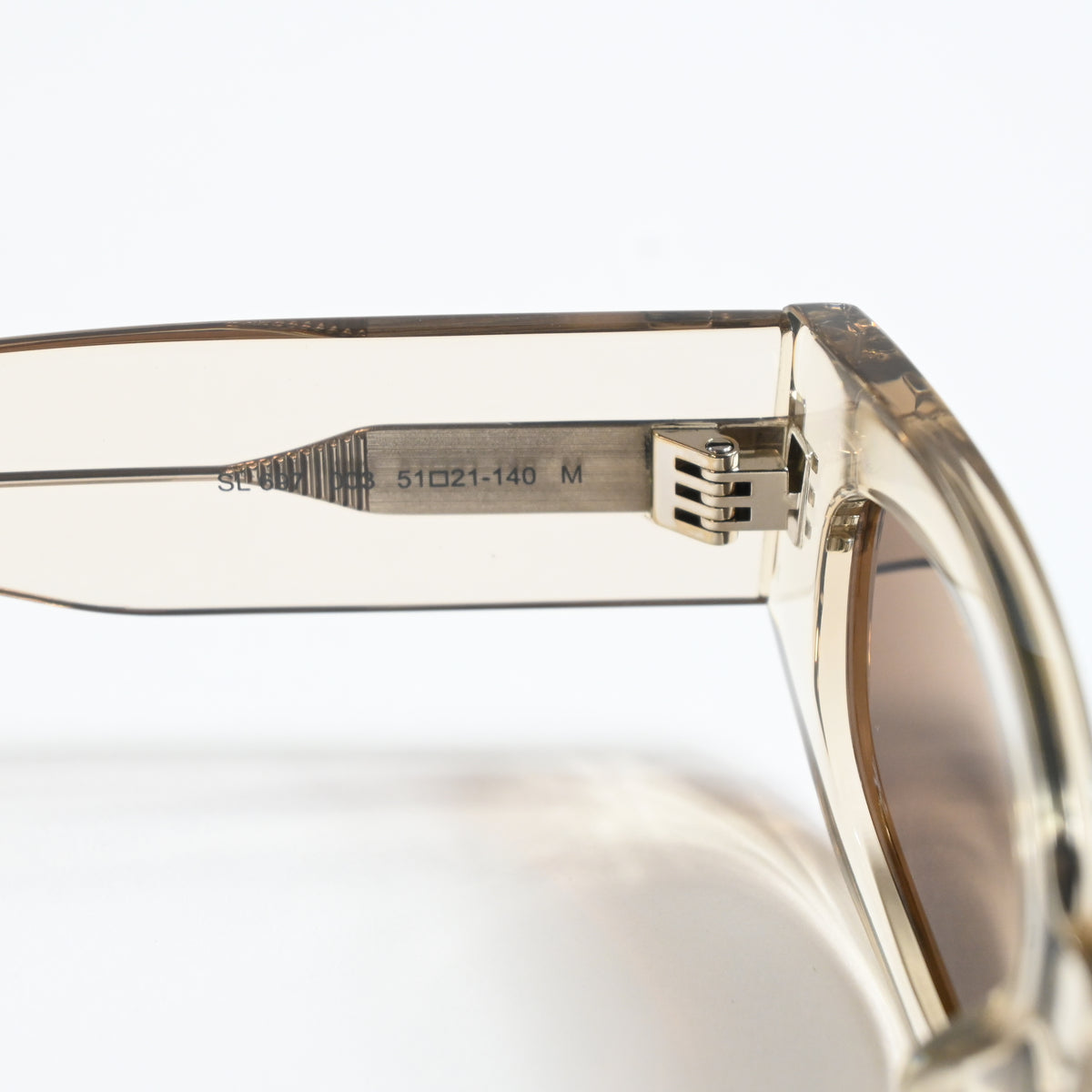 Yves Saint Laurent SL-697S 003 Unisex Authentic Sunglasses Beige/Gray, 51 - New