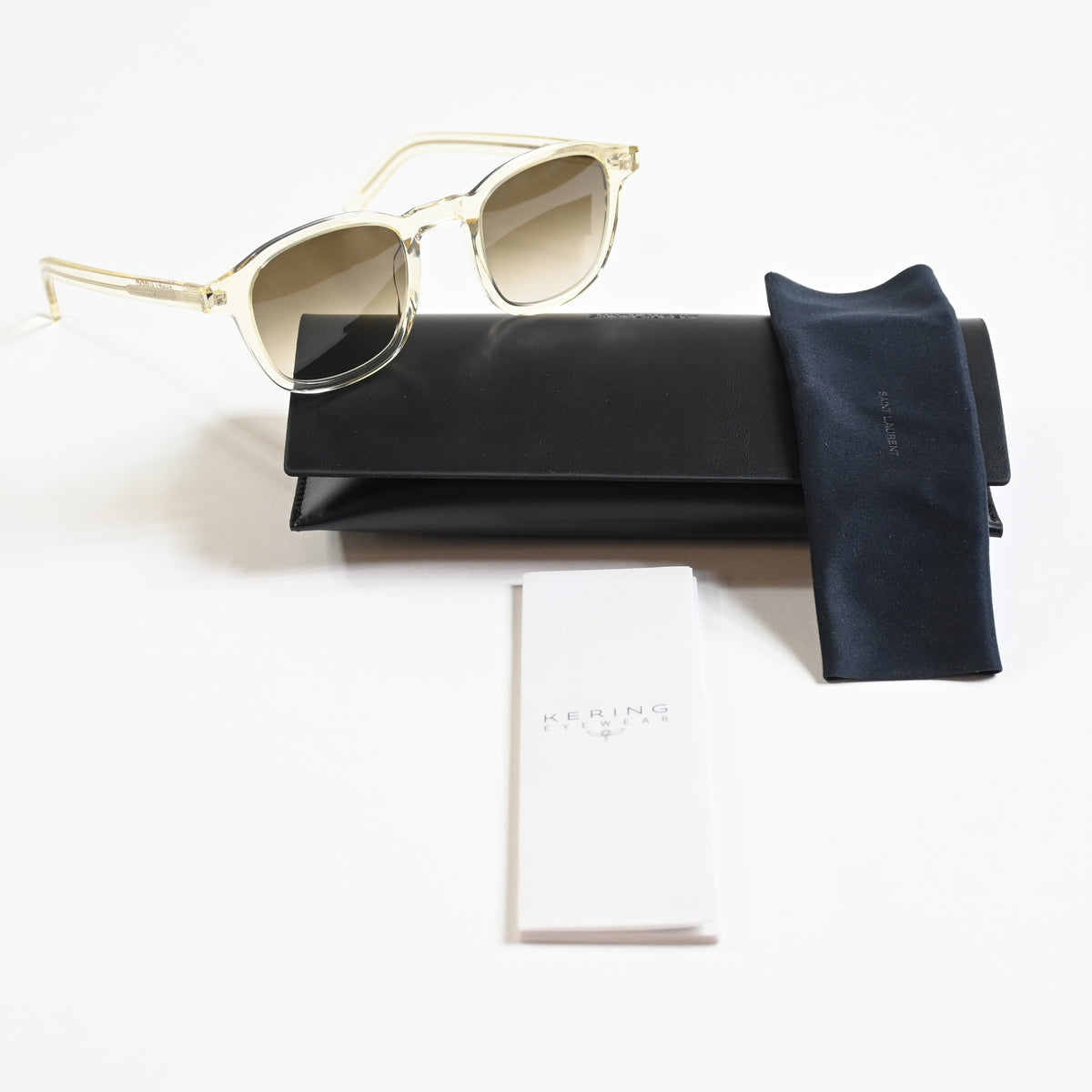 Yves Saint Laurent SL-549S-SLIM 007 Womens Authentic Sunglasses Yellow, 47 - New