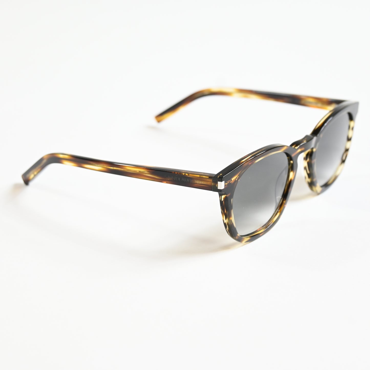 Yves Saint Laurent SL-28S 045 Unisex Authentic Sunglasses Havana/Gray, 49 - New
