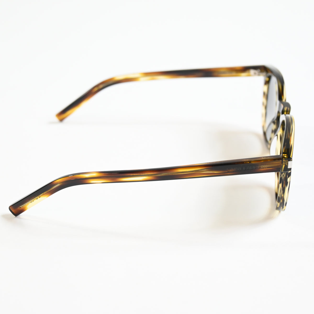 Yves Saint Laurent SL-28S 045 Unisex Authentic Sunglasses Havana/Gray, 49 - New
