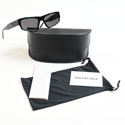 Balenciaga BB0305S 001 Unisex Authentic Sunglasses Black, 56mm - New