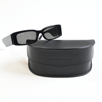 Balenciaga BB0260S 001 Womens Authentic Sunglasses Black/Gray, 56mm - New