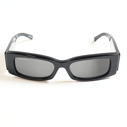 Balenciaga BB0260S 001 Womens Authentic Sunglasses Black/Gray, 56mm - New