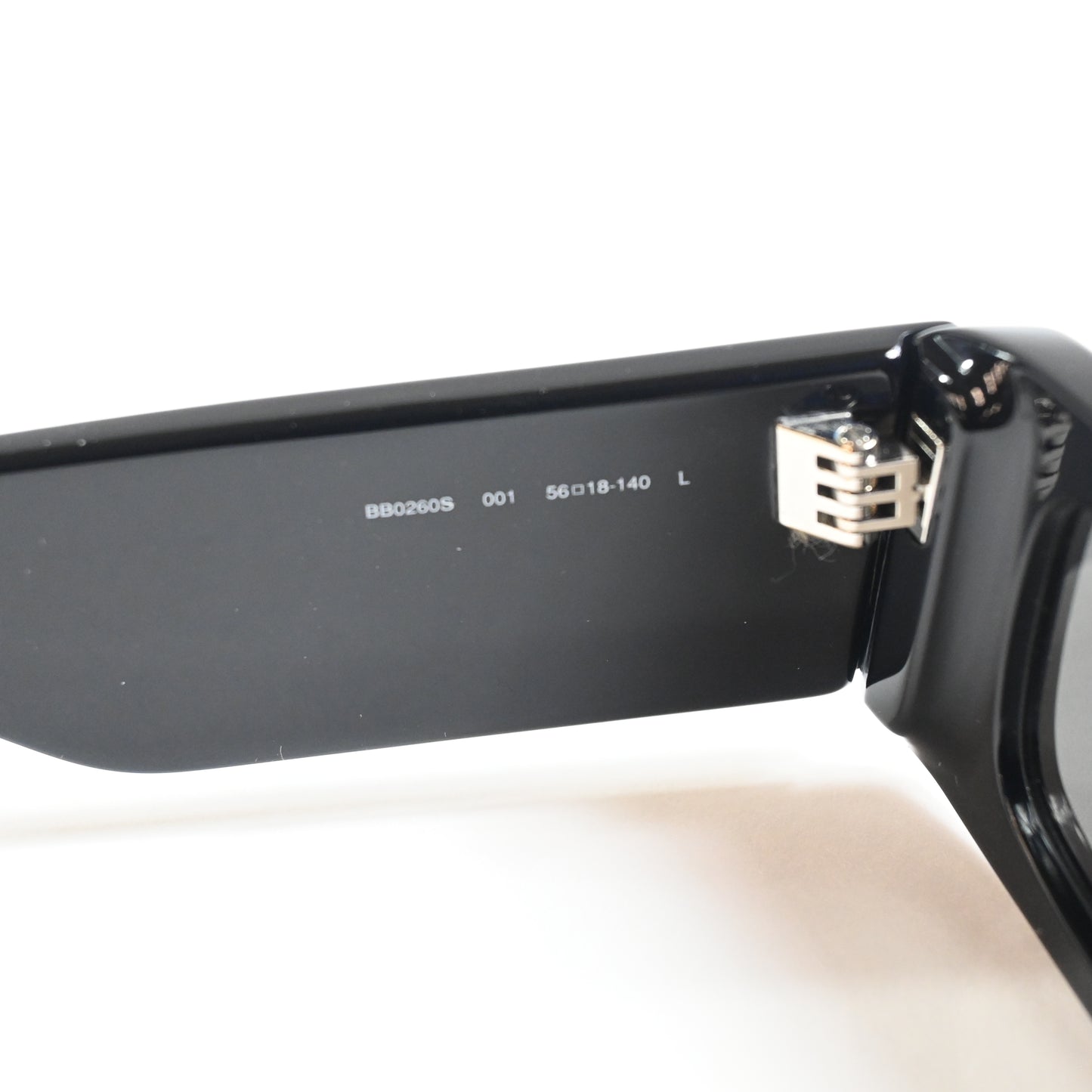 Balenciaga BB0260S 001 Womens Authentic Sunglasses Black/Gray, 56mm - New
