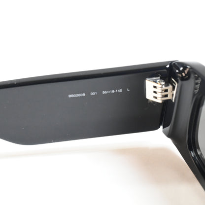 Balenciaga BB0260S 001 Womens Authentic Sunglasses Black/Gray, 56mm - New