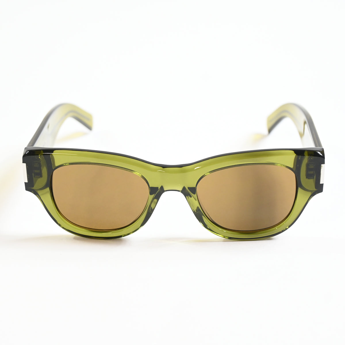 Yves Saint Laurent SL-573S 006 Womens Authentic Sunglasses Green, 49mm - New