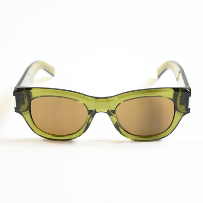 Yves Saint Laurent SL-573S 006 Womens Authentic Sunglasses Green, 49mm - New