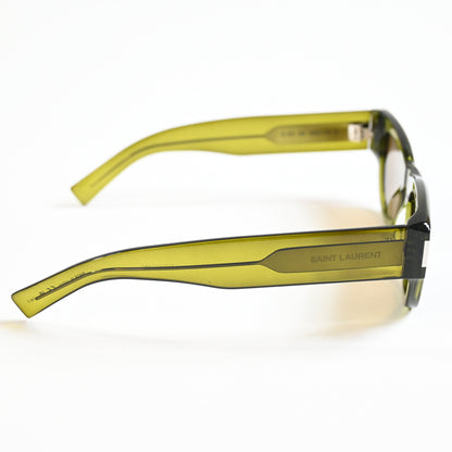 Yves Saint Laurent SL-573S 006 Womens Authentic Sunglasses Green, 49mm - New
