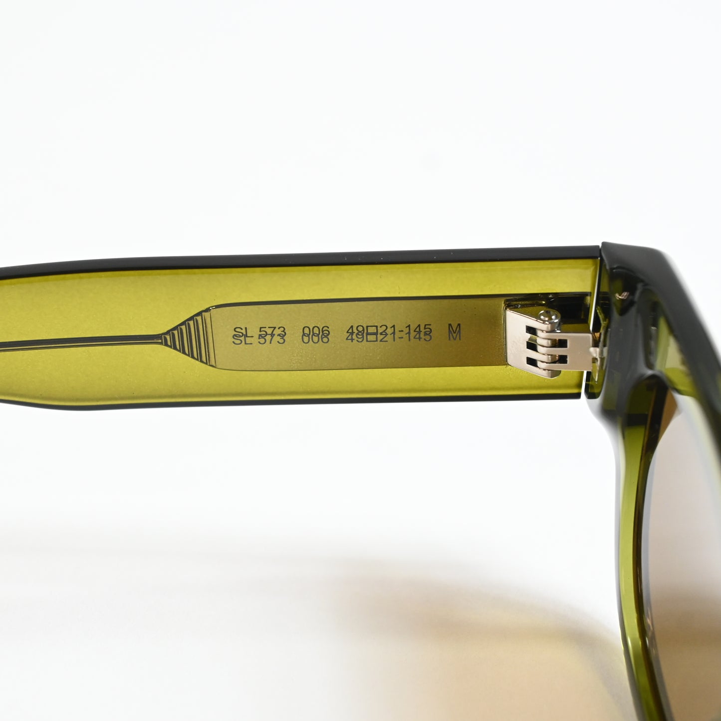 Yves Saint Laurent SL-573S 006 Womens Authentic Sunglasses Green, 49mm - New
