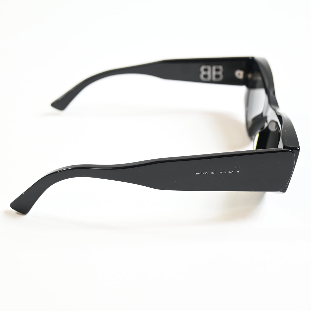 Balenciaga BB0243S 001 Womens Authentic Sunglasses Black/Gray, 48mm - New