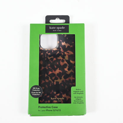 Kate Spade Protective Phone Case for iPhone 15, 14, 13  - Leopard Print