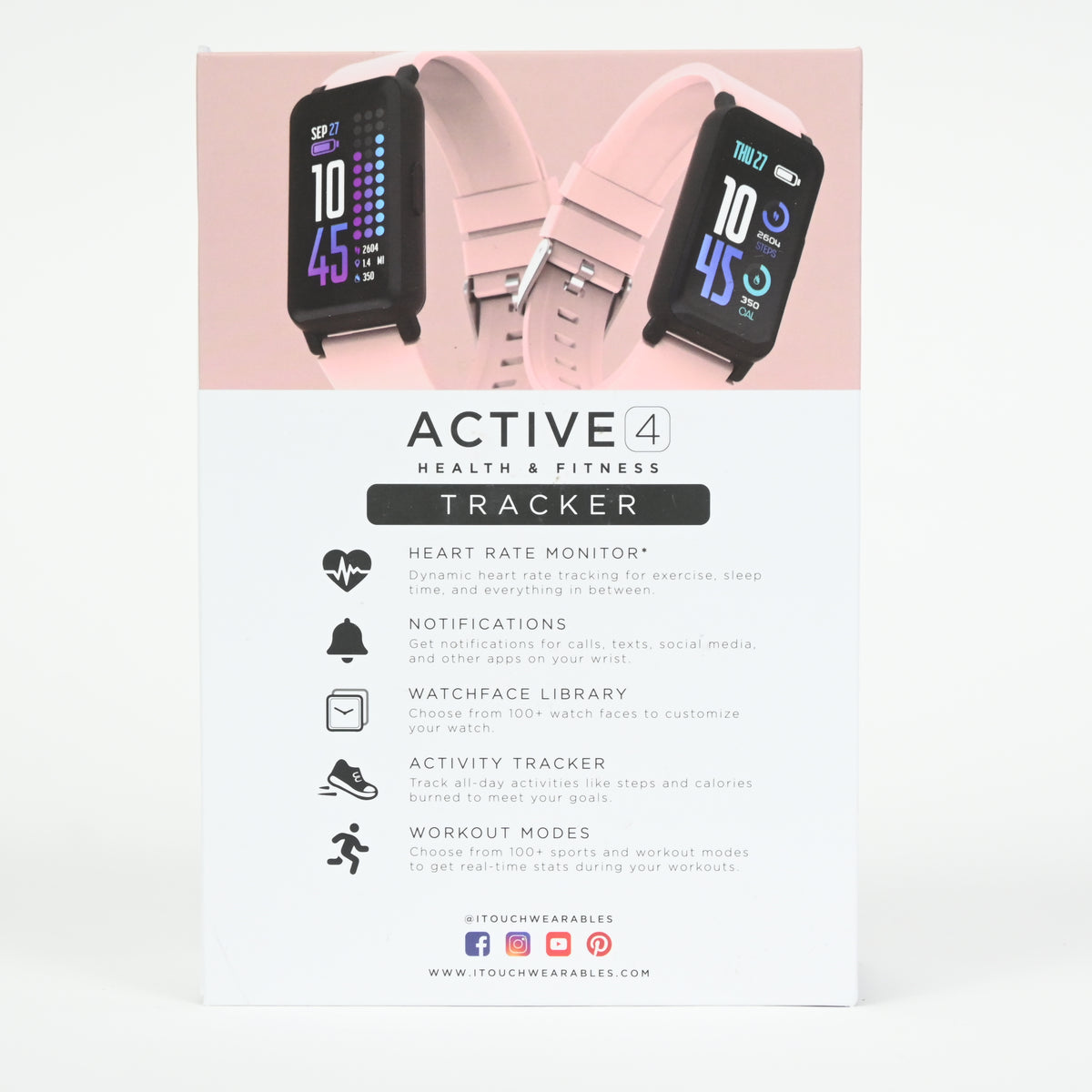 iTouch Smart Watch Fitness Tracker - Blush