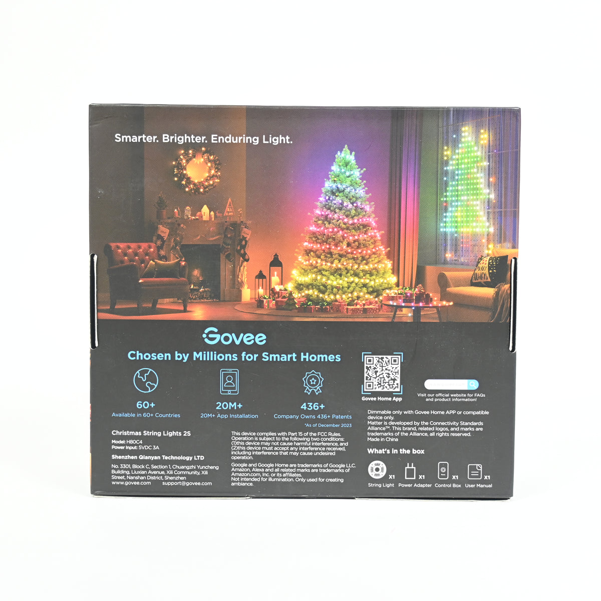 Govee 65.6ft Green Christmas String Lights Patio Lighting - Open Box