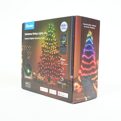 Govee 65.6ft Green Christmas String Lights Patio Lighting - Open Box