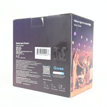 Govee 48' RGBW Wi-Fi Outdoor String Light Patio Lighting - Open Box