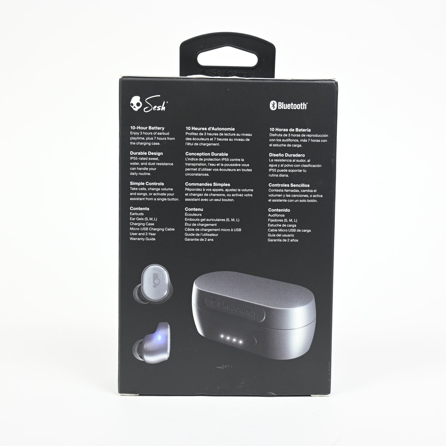 Skullcandy Sesh True Wireless Bluetooth In-Ear Earbuds - Black - Open Box