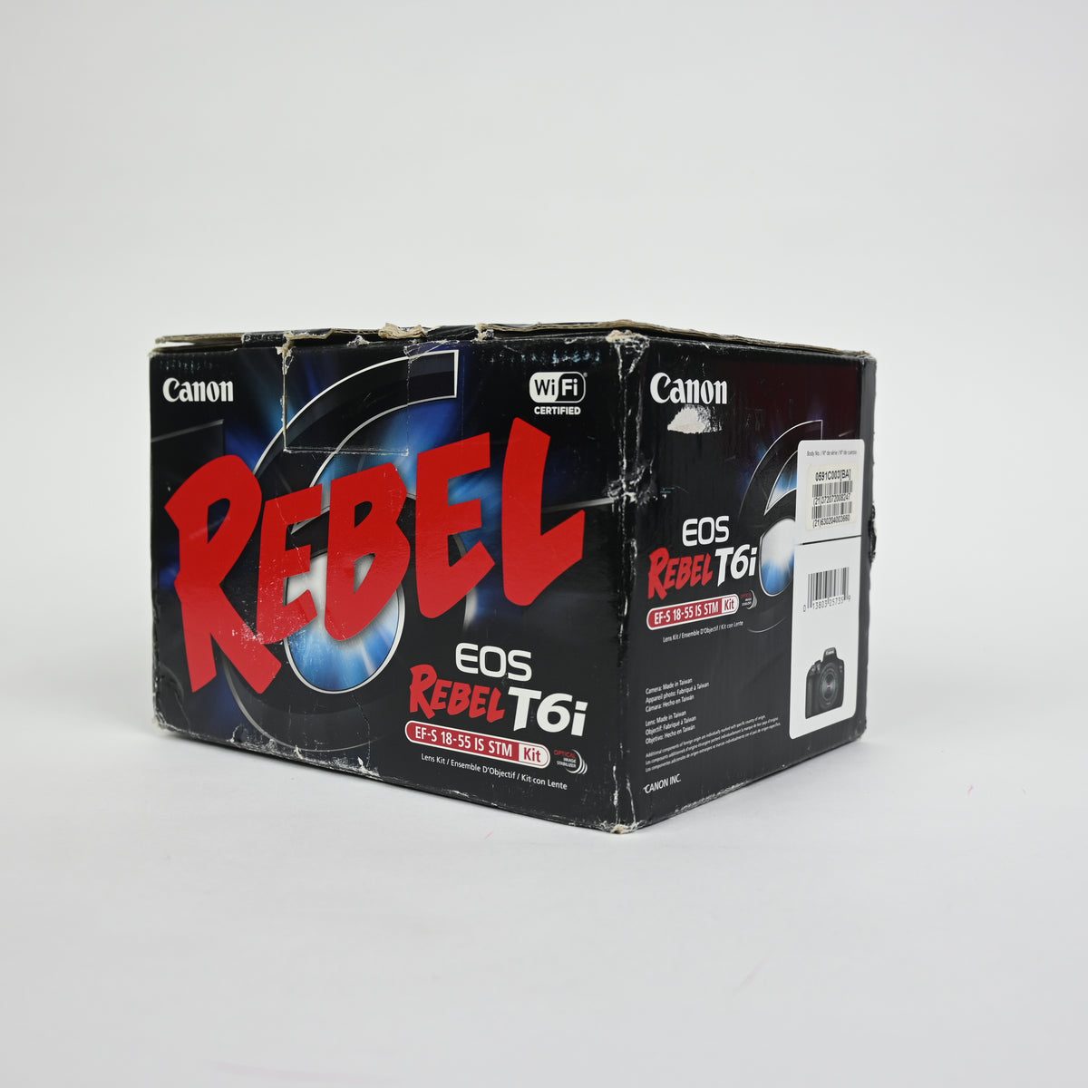 Canon EOS Rebel T6i EF-S 18-55mm IS STM Kit - Black (0591C003) - Grade A